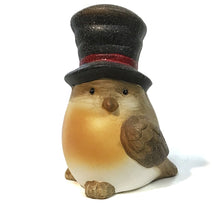 Load image into Gallery viewer, Ceramic Christmas Bird with Hat, 2 Asst
