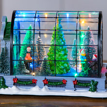 Load image into Gallery viewer, LED Christmas Greenhouse w/Music, 8.75in
