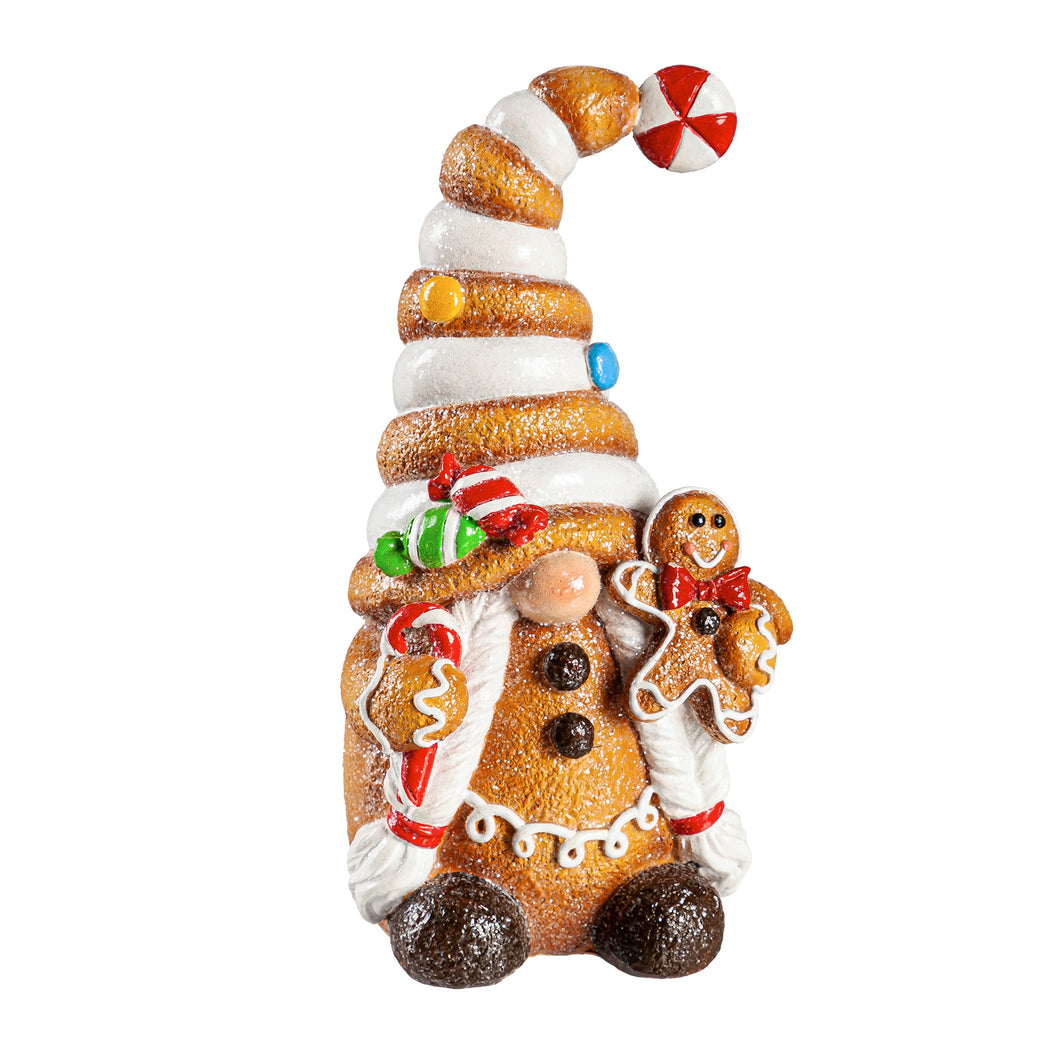 Gingerbread Gnome Table Decor, 7in, 2 Asst