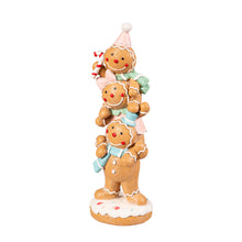 Load image into Gallery viewer, Resin Gingerbread Trio Table Decor, 11.5in
