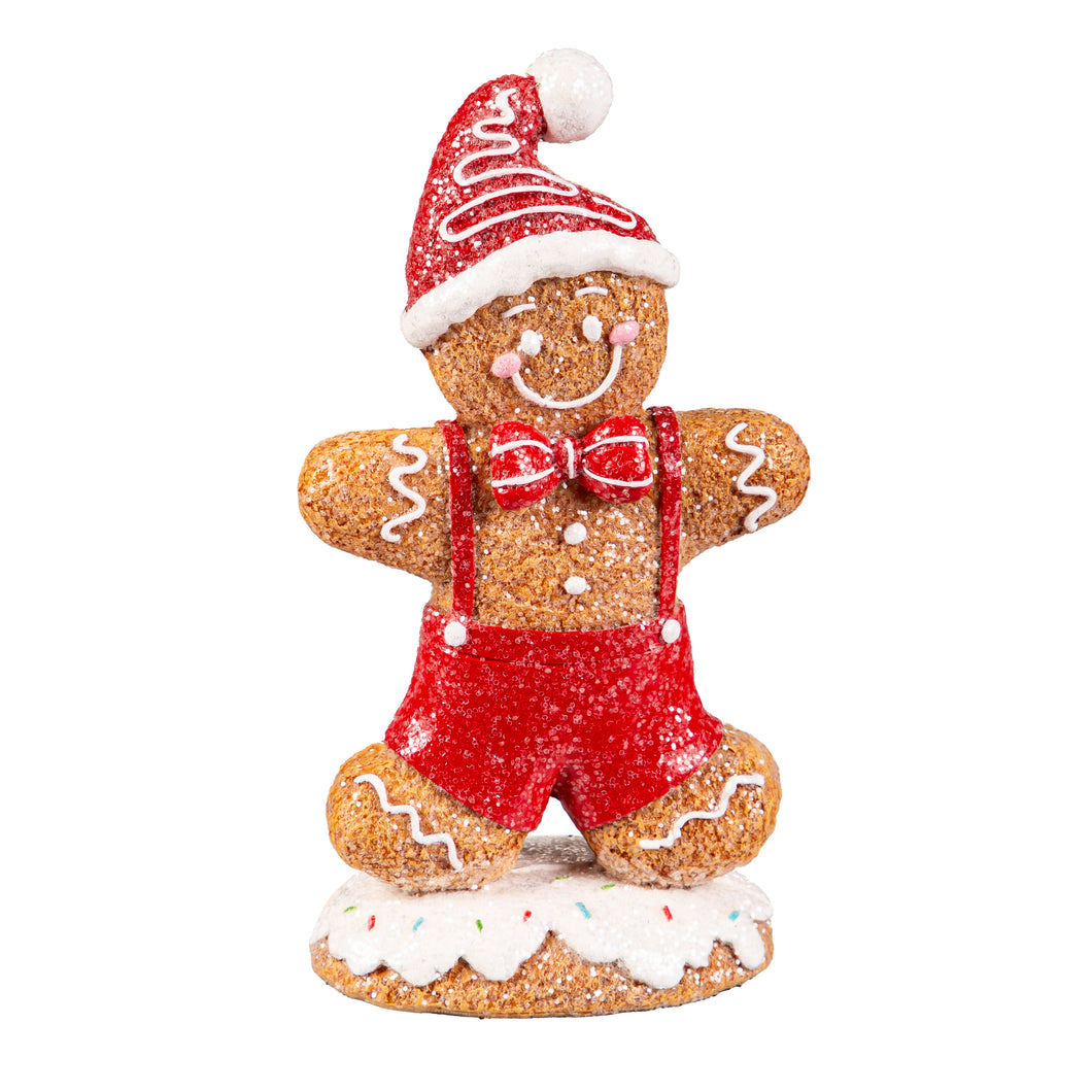 Resin Gingerbread Figurine, 2 Asst