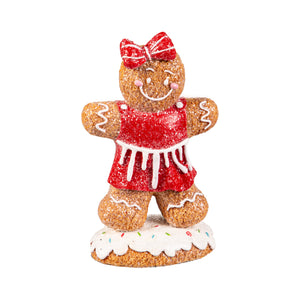 Resin Gingerbread Figurine, 2 Asst