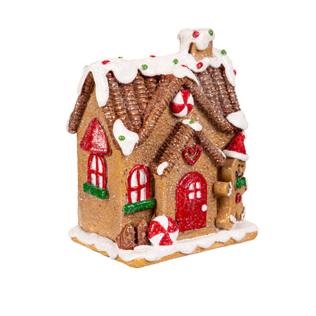 Resin Gingerbread House Table Decor, 2 Asst