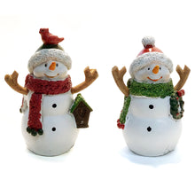 Load image into Gallery viewer, Resin Snowman Table Decor, 2 Asst
