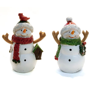 Resin Snowman Table Decor, 2 Asst