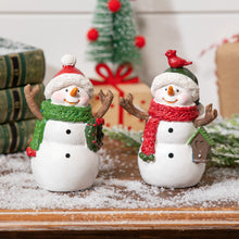 Load image into Gallery viewer, Resin Snowman Table Decor, 2 Asst
