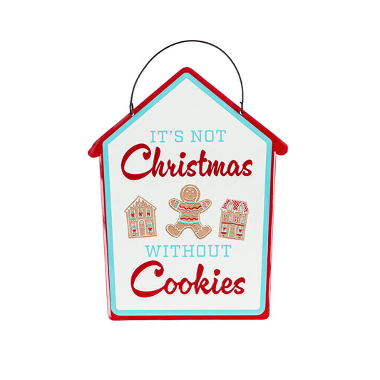 Metal Gingerbread Sign, 4 Asst