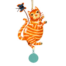 Load image into Gallery viewer, Metal Cat Ornament, 2 Asst
