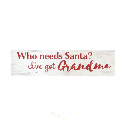 Wood Christmas Sign Decor