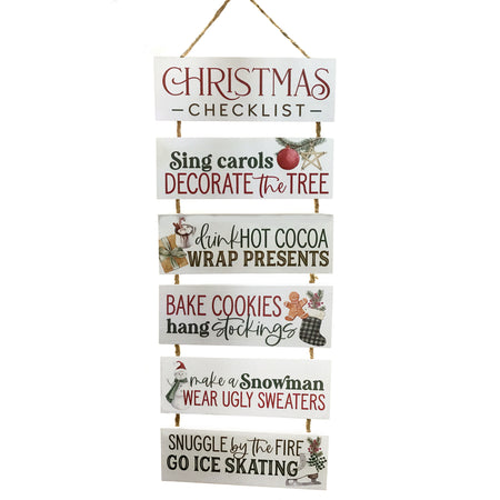 Christmas Checklist Wall Decor