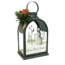Load image into Gallery viewer, Arched Lantern Warm Winter Wishes

