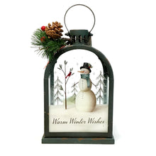 Load image into Gallery viewer, Arched Lantern Warm Winter Wishes
