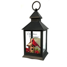 Load image into Gallery viewer, Christmas Cardinal Metal Lanterns, 4 Asst
