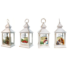 Load image into Gallery viewer, Christmas Whitel Metal Lanterns, 4 Asst
