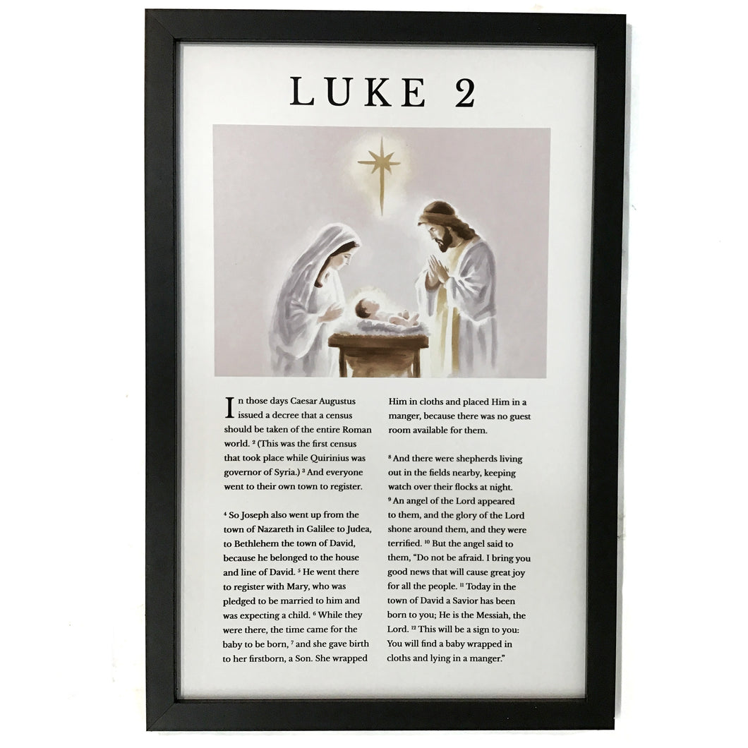 Luke 2 Book Wall Art