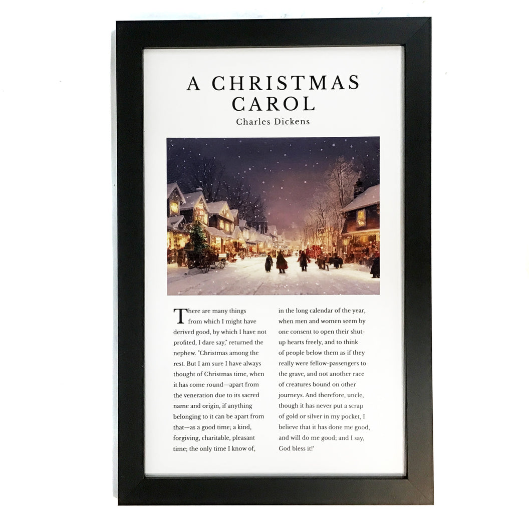 A Christmas Carol Book Wall Art