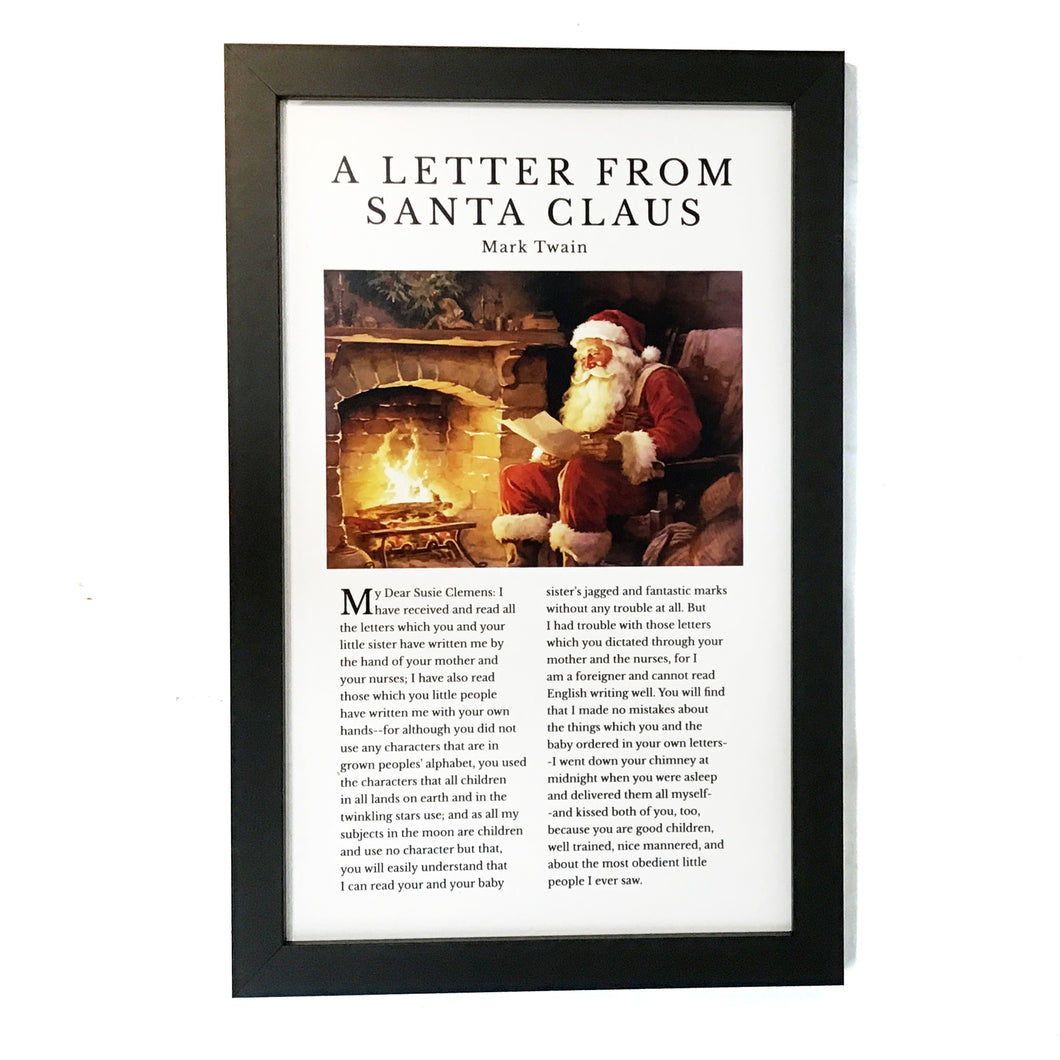 A Letter From Santa Claus Book Wall Art