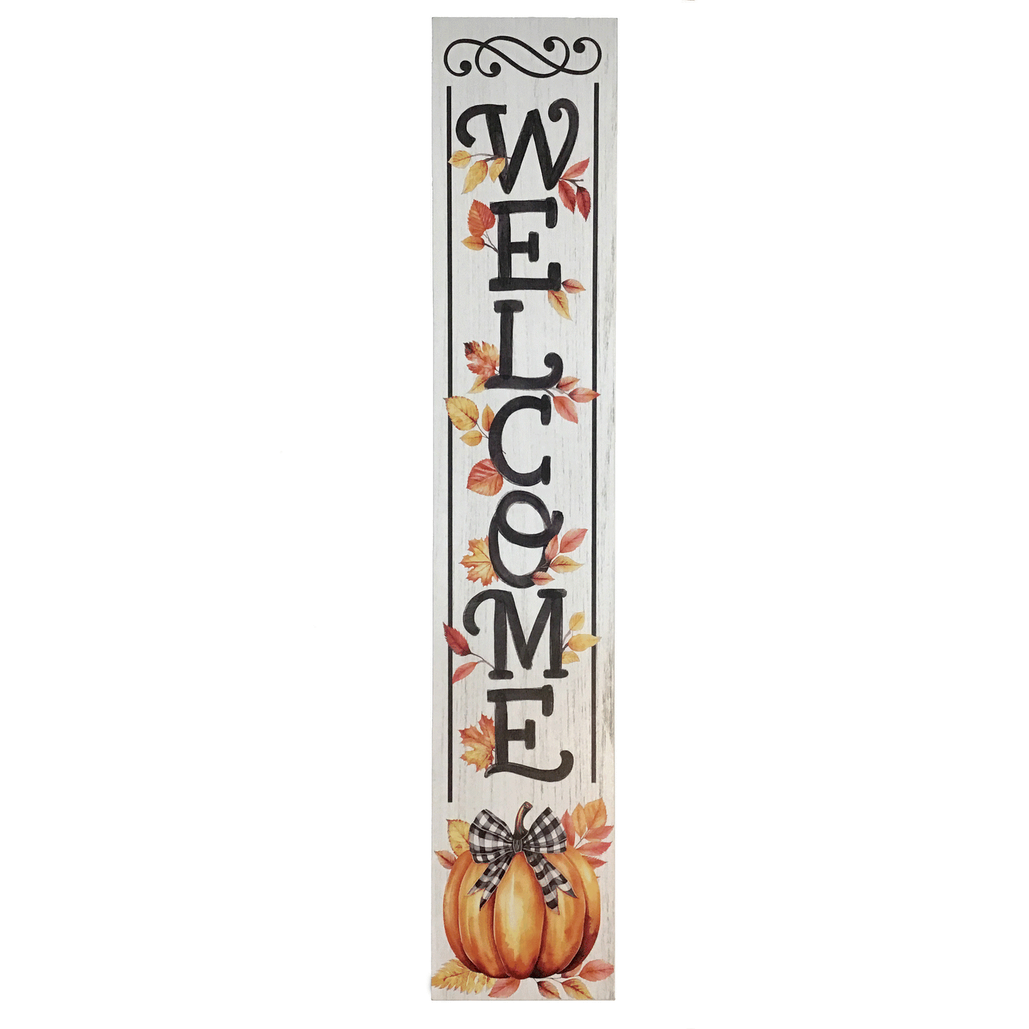 Welcome Porch Sign, Reversible Xmas/Halloween