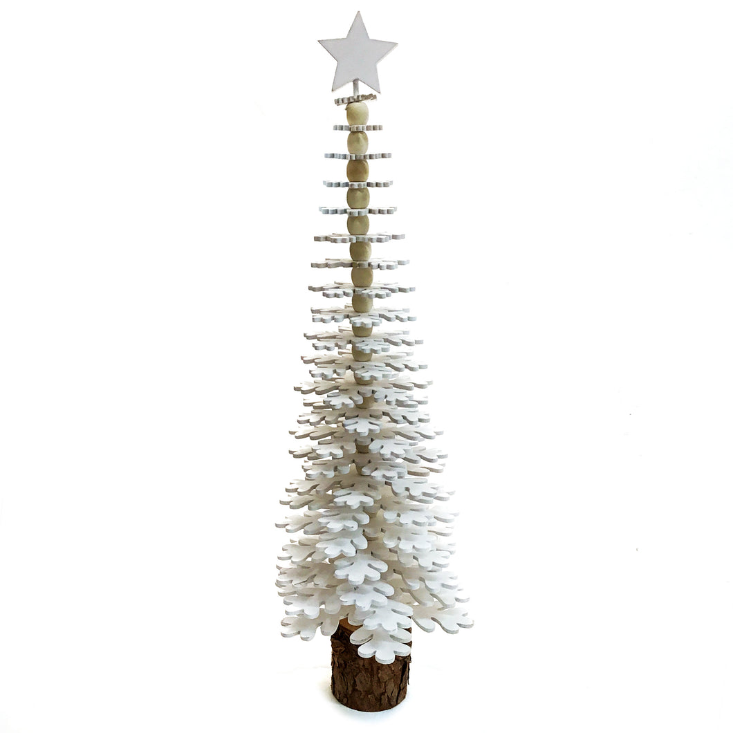 White Artificial Christmas Tree, 18in