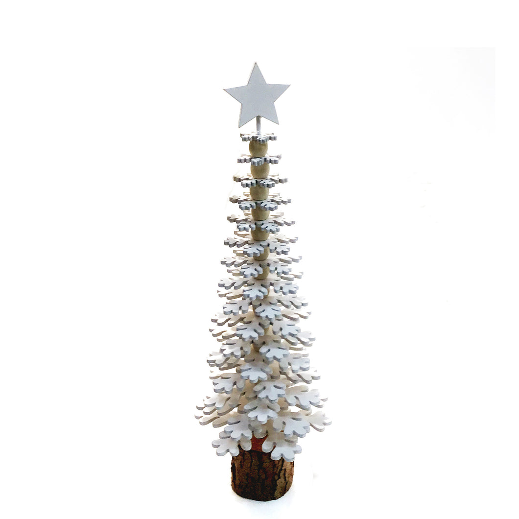 White Artificial Christmas Tree, 12in