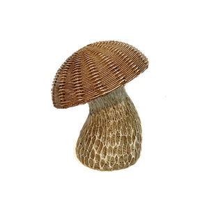 Large Mushroom with Woven Top