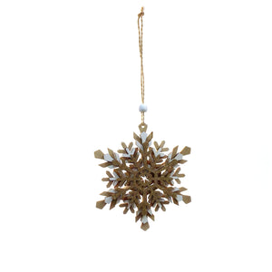 Glitter Snowflake Ornament Small