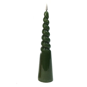 Twisted LED Candle, 2 Asst