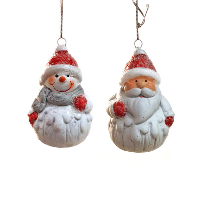 Christmas Figurine Ornament, 2 Asst