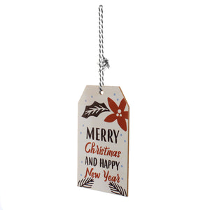 Merry Christmas and Happy New Year Gift Tag