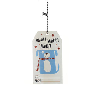 Woof Woof Woof Dog Gift Tag