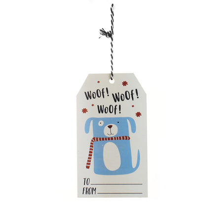 Woof Woof Woof Dog Gift Tag