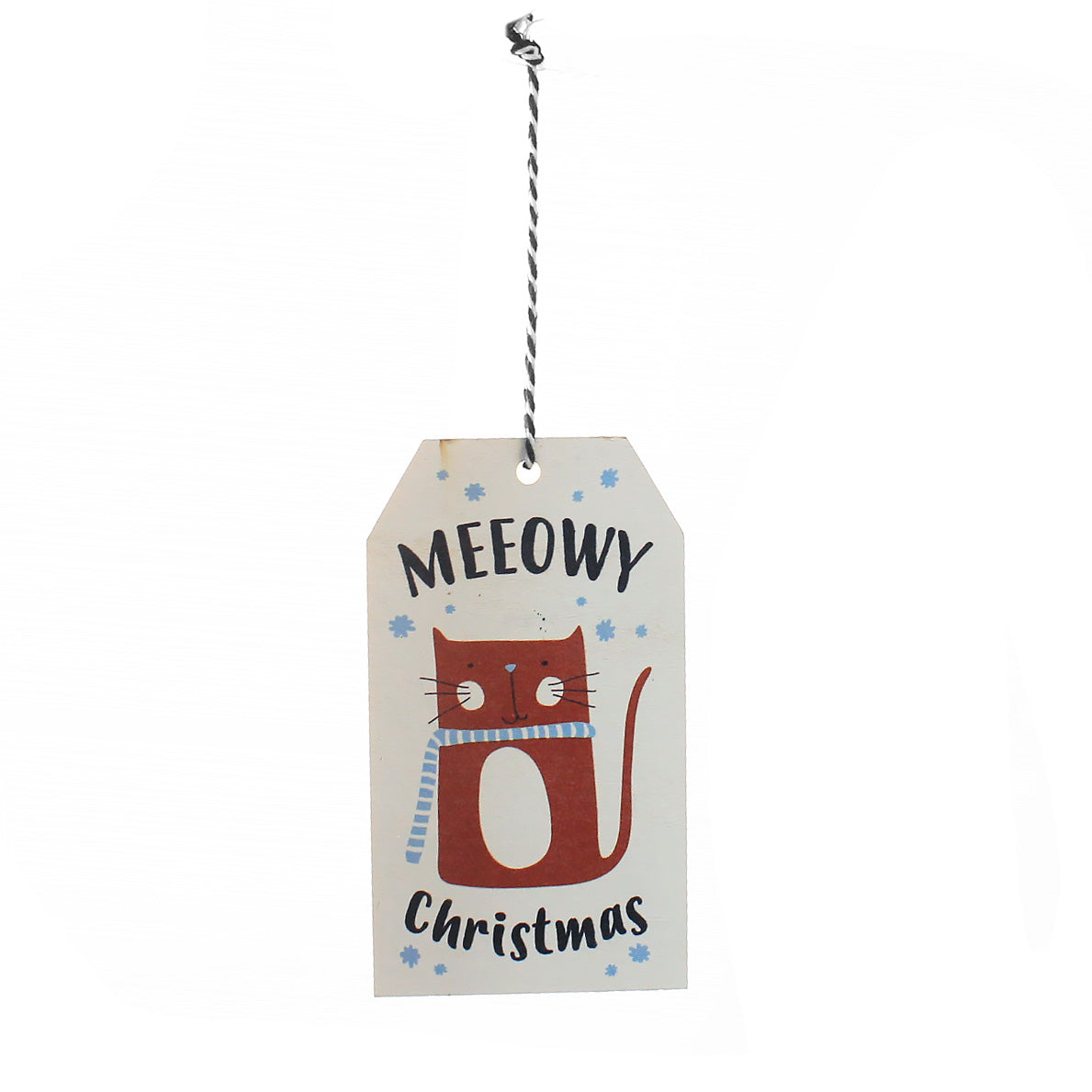 Meowy Christmas Cat Gift Tag
