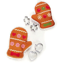 Load image into Gallery viewer, Oven Mitt with Cookie Cutters Set, 2 Asst
