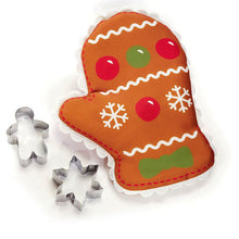 Load image into Gallery viewer, Oven Mitt with Cookie Cutters Set, 2 Asst
