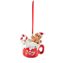 Load image into Gallery viewer, Gingerbread in Mug Ornament, 2 Asst
