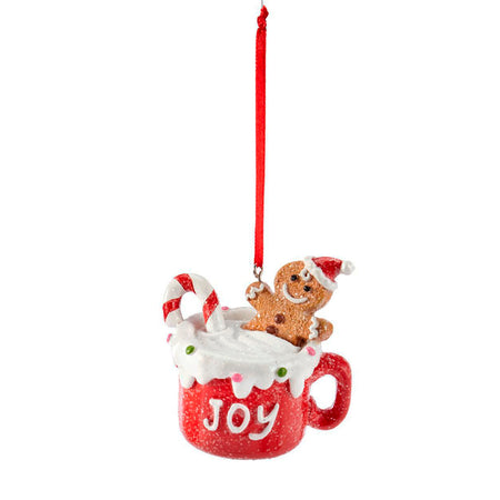 Gingerbread in Mug Ornament, 2 Asst