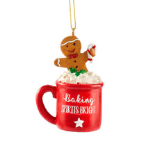 Load image into Gallery viewer, Marshmallow Mug Ornament, 2 Asst
