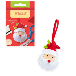 DIY Felt Christmas Santa Ornament Kit