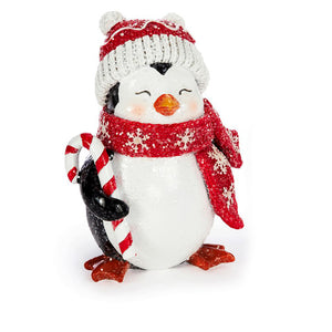 Christmas Penguin Figurine, 2 Asst