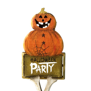 Skeleton Halloween Sign Stake