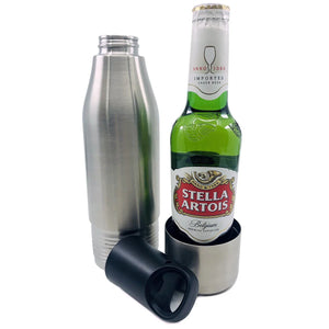 Mad Man Steel Bottle Cooler, 2 Asst