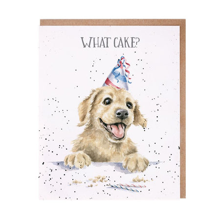 What Cake Dog Birthday Card