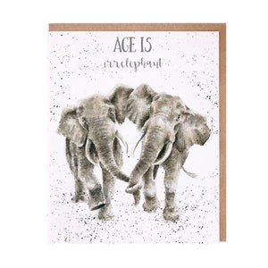 Age Is Irrelephant Birthday Card