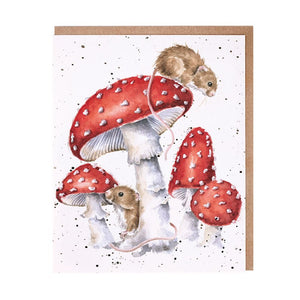 Fairy Ring Mice Greeting Card