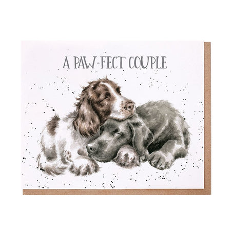 A Pawfect Couple Dogs Wedding Card