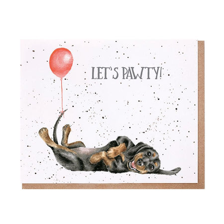 Let's Pawty Dog Birthday Card