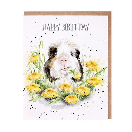 Dandy Day Guinea Pig Birthday Card