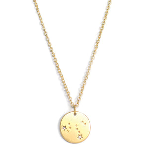 Zodiac Constellation Necklace, 12 Asst