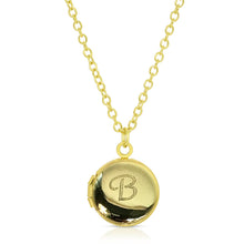 Load image into Gallery viewer, Engraved Initial Locket Necklace, 12 Asst
