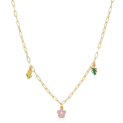 Enamel Treasure Necklace, 6 Asst